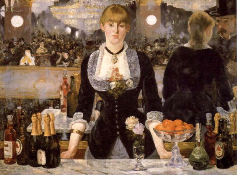 Edouard Manet A Ba4 at the Folies-Bergere